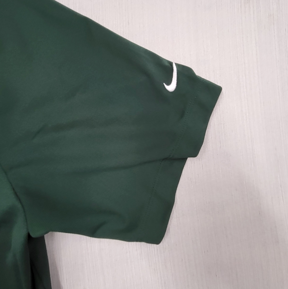 Baylor University Nike DRI-FIT Tour Performance Polo Golf Shirt Size XL Green - Picture 3 of 12